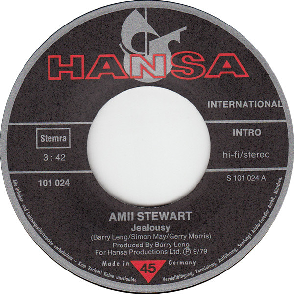 Cover zu Amii Stewart - Jealousy | 1979 | Vinyl | Electronic | Netherlands Schallplatten Ankauf