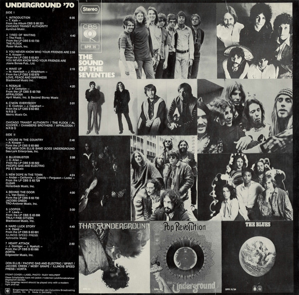 Cover zu Various - Underground '70 | 1969 | Vinyl | Rock | Germany Schallplatten Ankauf