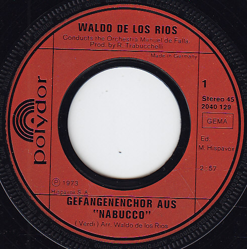 Cover zu Waldo De Los Rios - Gefangenenchor aus