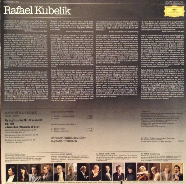 Cover zu Antonín Dvořák / Berliner Philharmoniker, Rafael Kubelik - Symphonie No. 9 Aus Der Neuen Welt · From The New World | 1983 | Vinyl | Classical | Germany Schallplatten Ankauf