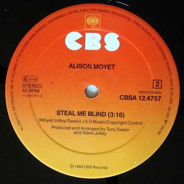 Cover zu Alison Moyet - All Cried Out | 1984 | 12