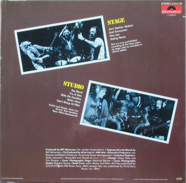 Cover zu Alvin Lee, Ten Years Later - Ride On | 1979 | Vinyl | Rock, Blues | Germany