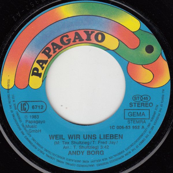 Cover zu Andy Borg - Weil Wir Uns Lieben | 1983 | Vinyl | Pop | Germany