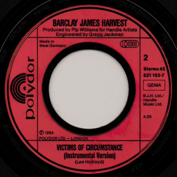 Cover zu Barclay James Harvest - Victims Of Circumstance | 1984 | 7