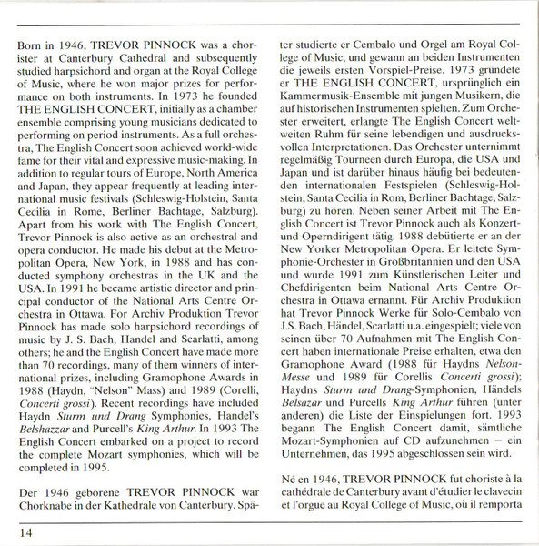 Cover zu Antonio Vivaldi, The English Concert, Trevor Pinnock - Violin Concertos (From