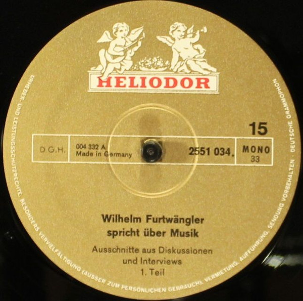 Cover zu Wilhelm Furtwängler, Berliner Philharmoniker - Wilhelm Furtwängler • Berliner Philharmoniker | Vinyl | Non-Music, Classical | Germany