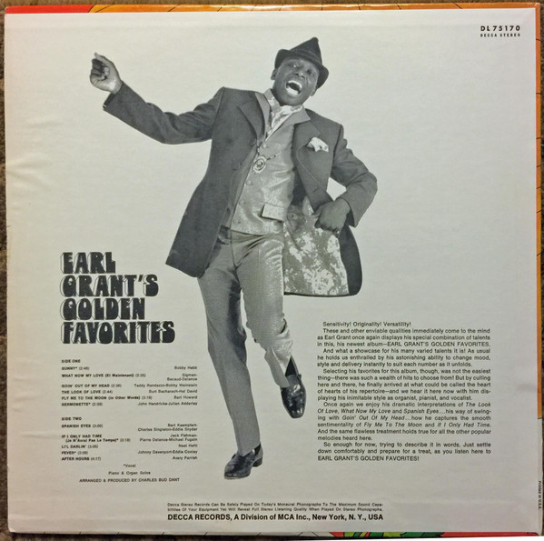 Cover zu Earl Grant - Earl Grant's Golden Favorites | 1970 | Vinyl | Funk / Soul | US