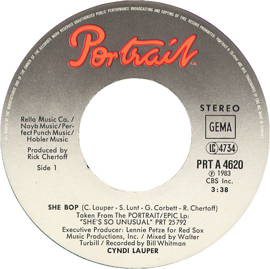 Cover zu Cyndi Lauper - She Bop | 1984 | 7