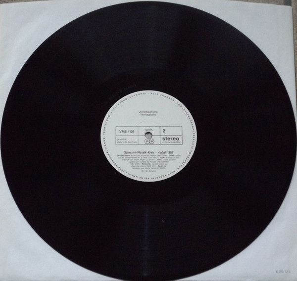 Cover zu Various - Schwann Klassik-Kreis Herbst 1981 | 1981 | Vinyl | Classical | Germany