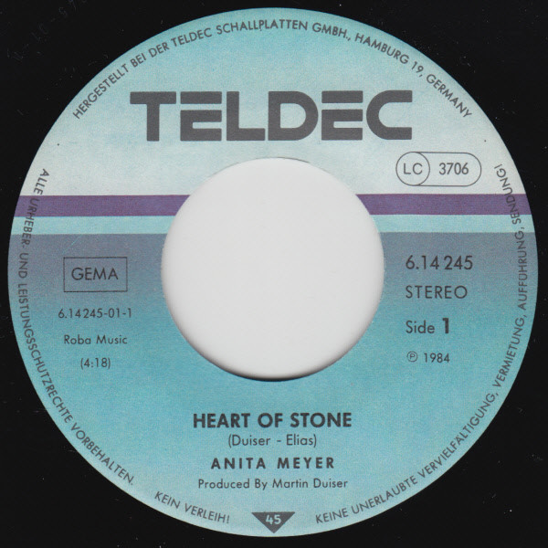 Cover zu Anita Meyer - Heart Of Stone | 1984 | Vinyl | Pop | Germany