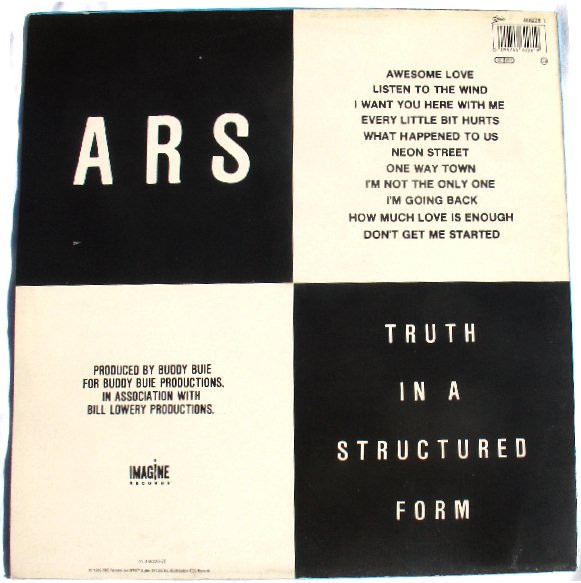 Cover zu Atlanta Rhythm Section - Truth In A Structured Form | 1989 | Vinyl | Rock | Europe Schallplatten Ankauf