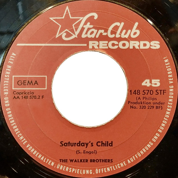 Cover zu The Walker Brothers - Another Tear Falls / Saturday's Child | 1966 | Vinyl | Rock | Germany Schallplatten Ankauf