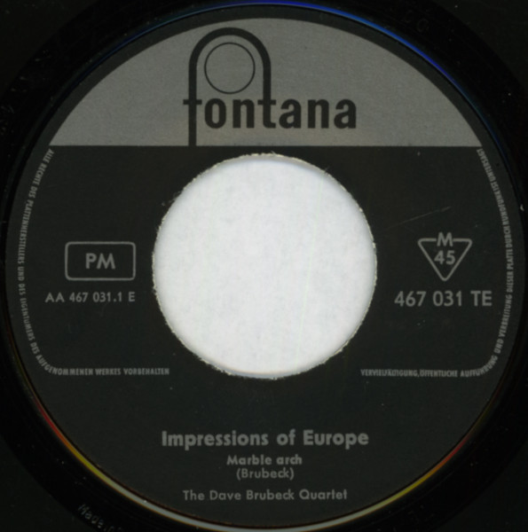 Cover zu The Dave Brubeck Quartet - Impressions Of Europe | Vinyl | Jazz | Germany