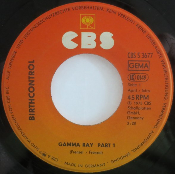 Cover zu Birth Control - Gamma Ray Part 1+2 | 7