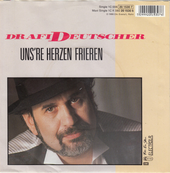 Cover zu Drafi Deutscher - Uns're Herzen Frieren | 1986 | Vinyl | Pop | Germany