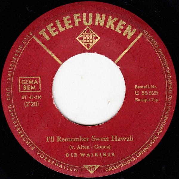 Cover zu The Waikiki's - Hula-Hochzeit | 1963 | Vinyl | Jazz, Pop | Germany Schallplatten Ankauf