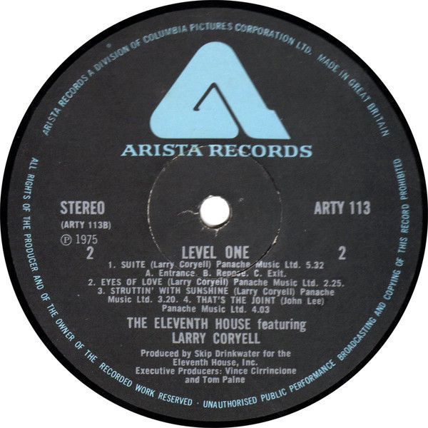 Cover zu The Eleventh House - Level One | 1975 | Vinyl | Jazz | UK Schallplatten Ankauf