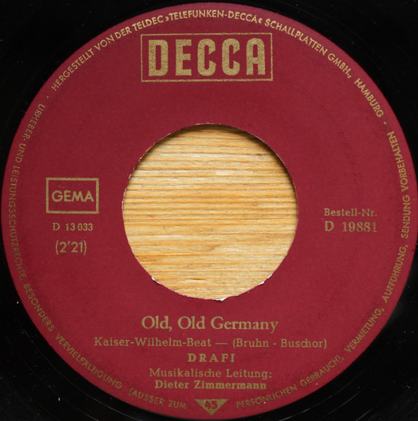 Cover zu Drafi Deutscher - Old, Old Germany / Mit Schirm, Frack Und Melone | 1967 | Vinyl | Rock, Pop | Germany Schallplatten Ankauf