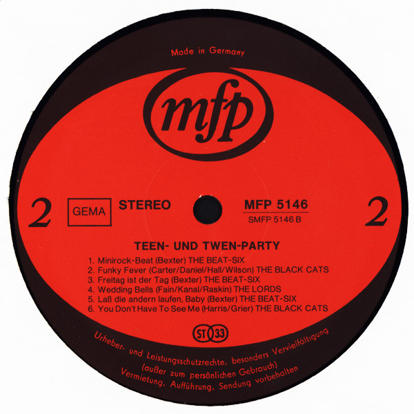 Cover zu Various - Teen & Twen Party | Vinyl | Rock, Funk / Soul | Germany