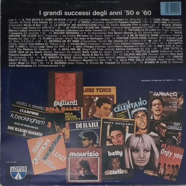 Cover zu Various - 30 X '50 X '60 - 30 Grandi Successi Degli Anni '50 d' '60 | 1984 | Vinyl | Pop | Italy Schallplatten Ankauf