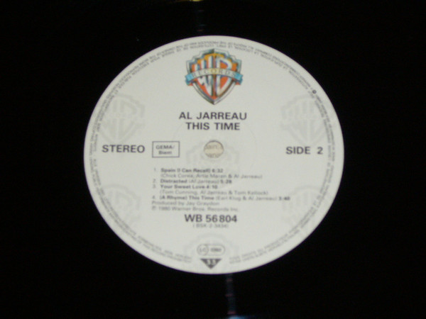 Cover zu Al Jarreau - This Time | 1980 | Vinyl | Jazz, Funk / Soul | Europe