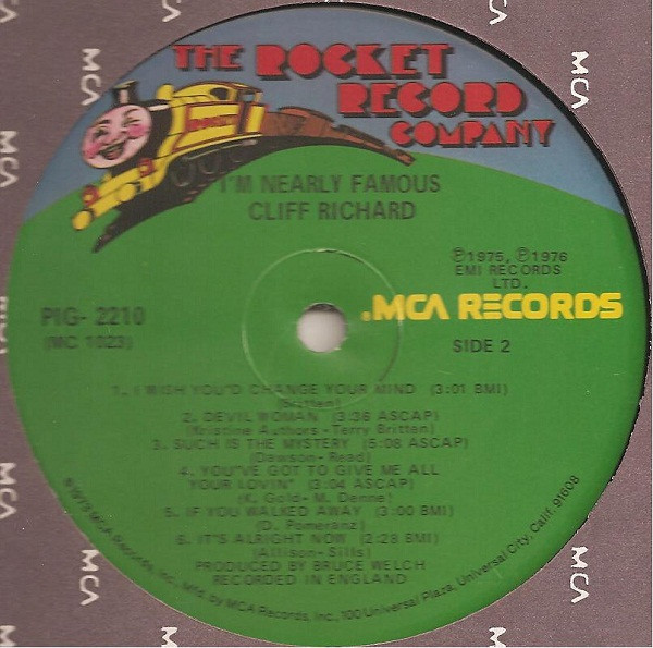 Cover zu Cliff Richard - I'm Nearly Famous | 1976 | Vinyl | Rock | US Schallplatten Ankauf
