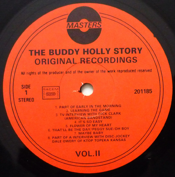 Cover zu Buddy Holly - The Buddy Holly Story (Original Recordings) Vol. II | 1979 | Vinyl | Rock, Non-Music | France Schallplatten Ankauf
