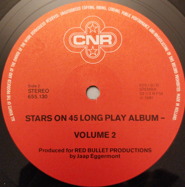 Cover zu Stars On 45 - Longplay Album Volume II | 1981 | Vinyl | Electronic, Rock, Pop | Netherlands