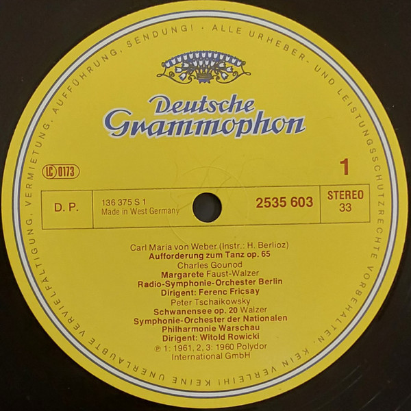 Cover zu Various - Aufforderung Zum Tanz | 1978 | Vinyl | Classical | Germany Schallplatten Ankauf