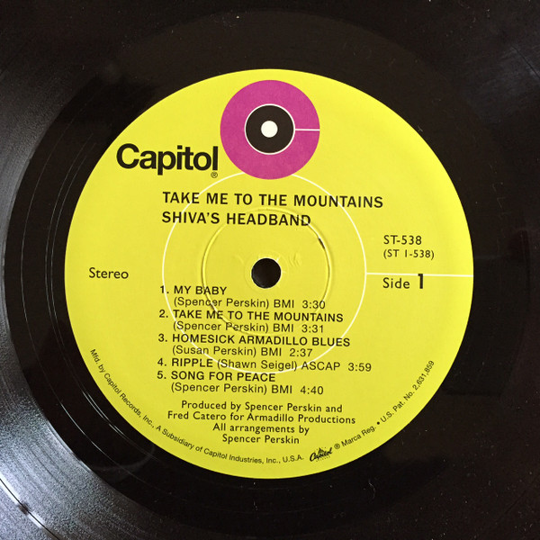 Cover zu Shiva's Headband - Take Me To The Mountains | Vinyl, LP, Album, Reissue | Rock | US Schallplatten Ankauf