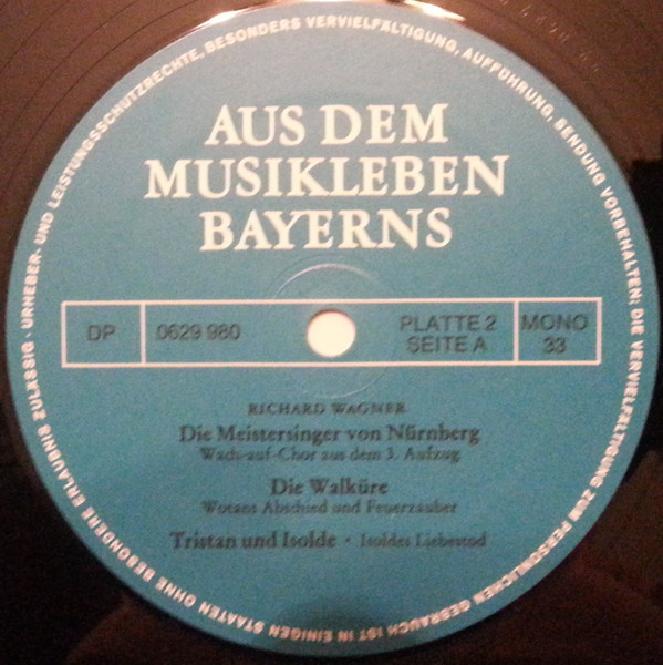 Cover zu Various - Aus Dem Musikleben Bayerns | Vinyl | Classical, Folk, World, & Country | Germany