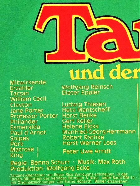 Cover zu Edgar Rice Burroughs, Wolfgang Ecke - Tarzan Und Der Piratenschatz | Vinyl | Non-Music, Children's | Germany