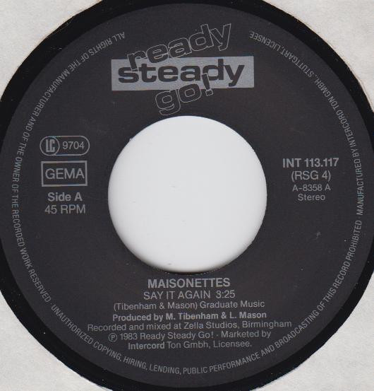 Cover zu The Maisonettes - This Affair / Say It Again | 1983 | Vinyl | Electronic, Rock | Germany