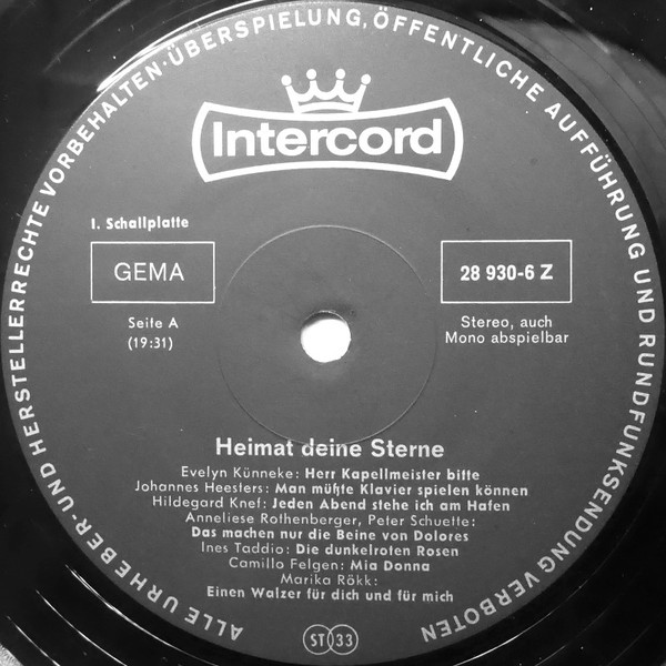 Cover zu Various - Heimat Deine Sterne | Vinyl | Pop, Folk, World, & Country | Germany