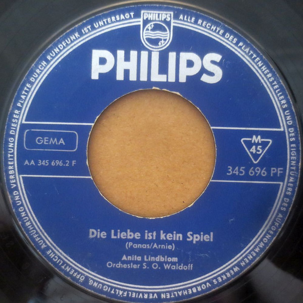 Cover zu Anita Lindblom - Dafür Will Ich Keine Rosen | 1964 | Vinyl | Rock, Pop | Germany
