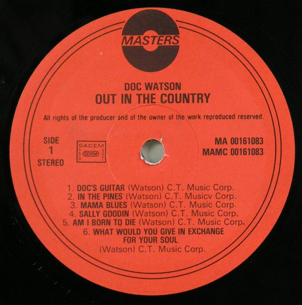 Cover zu Doc Watson - Out In The Country | Vinyl | Folk, World, & Country | Europe Schallplatten Ankauf