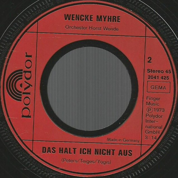 Cover zu Wencke Myhre - Baden Mit Und Ohne | 1973 | Vinyl | Pop | Germany Schallplatten Ankauf