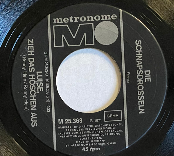 Cover zu Die Schnapsdrosseln - Weisst Was Du Kannst | 1971 | Vinyl | Pop | Germany Schallplatten Ankauf