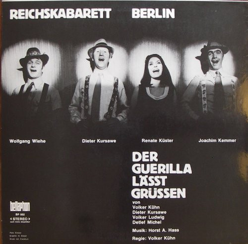 Cover zu Reichskabarett Berlin - Der Guerilla Lässt Grüssen | Vinyl | Non-Music, Stage & Screen | Germany Schallplatten Ankauf