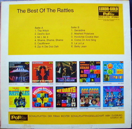 Cover zu The Rattles - The Best Of The Rattles | 1971 | Vinyl, LP, Compilation | Rock, Pop | Germany Schallplatten Ankauf