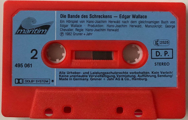 Cover zu Edgar Wallace / Hans-Joachim Herwald - Edgar Wallace 5 - Die Bande Des Schreckens | 1982 | Vinyl | Non-Music | Germany