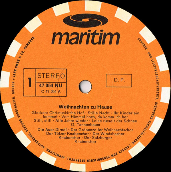 Cover zu Windsbacher Knabenchor, Tölzer Knabenchor, Der Gröbenzeller Weihnachtschor, Der Salzburger Knabenchor - Weihnachten Zu Hause | Vinyl | Folk, World, & Country | Germany