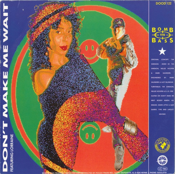 Cover zu Bomb The Bass - Don't Make Me Wait / Megablast | 1988 | Vinyl | Electronic | Germany Schallplatten Ankauf