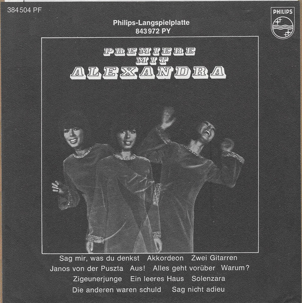 Cover zu Alexandra (7) - Sehnsucht | 1968 | Vinyl, 45 RPM, 7