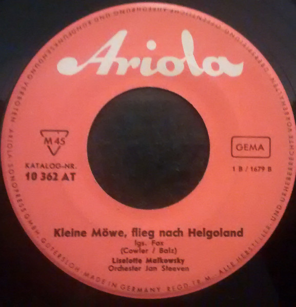 Cover zu Christa Haas / Liselotte Malkowsky - In Hamburg Sagt Man Tschüs / Kleine Möwe, Flieg Nach Helgoland | Vinyl | Folk, World, & Country | Germany Schallplatten Ankauf