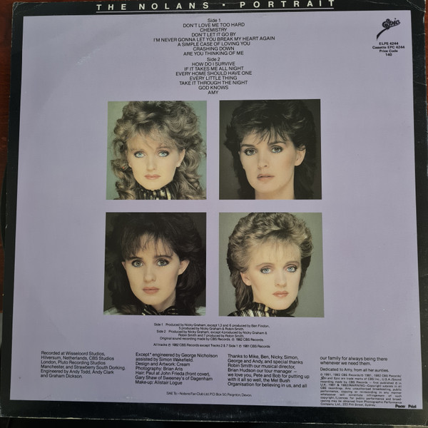 Cover zu The Nolans - Portrait | 1982 | Vinyl | Electronic, Pop | New Zealand