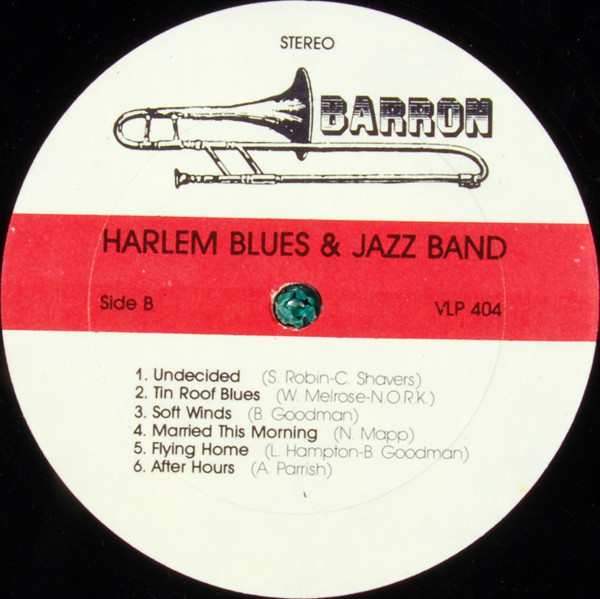 Cover zu The Harlem Blues & Jazz Band - The Harlem Blues & Jazz Band | 1982 | Vinyl | Jazz | US