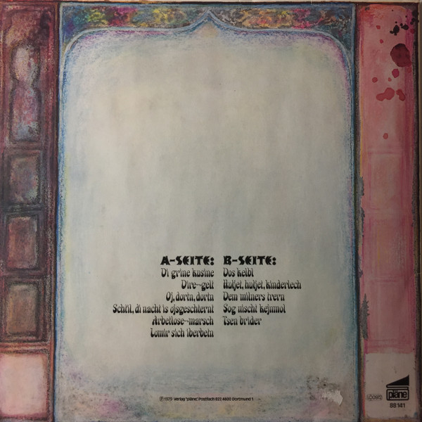 Cover zu Zupfgeigenhansel - Jiddische Lieder ('ch Hob Gehert Sogn) | 1979 | Vinyl | Folk, World, & Country | Germany Schallplatten Ankauf