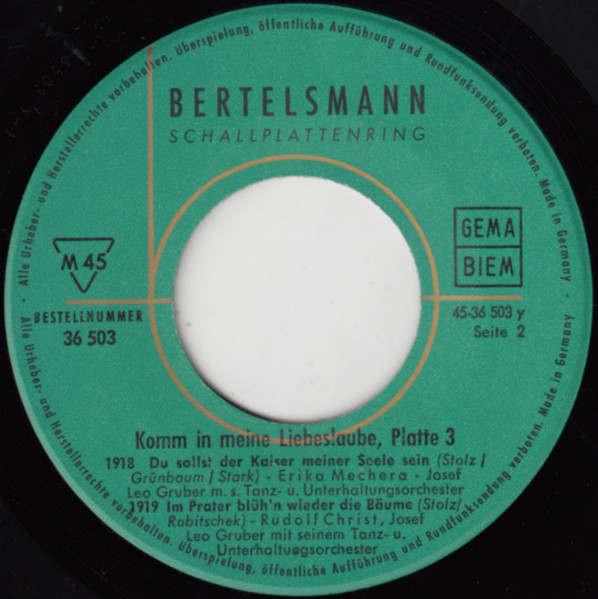 Cover zu Various - Die Schönsten Schlager Der Letzten 50 Jahre - Serie 1, Platte 3 | Vinyl | Pop | Germany