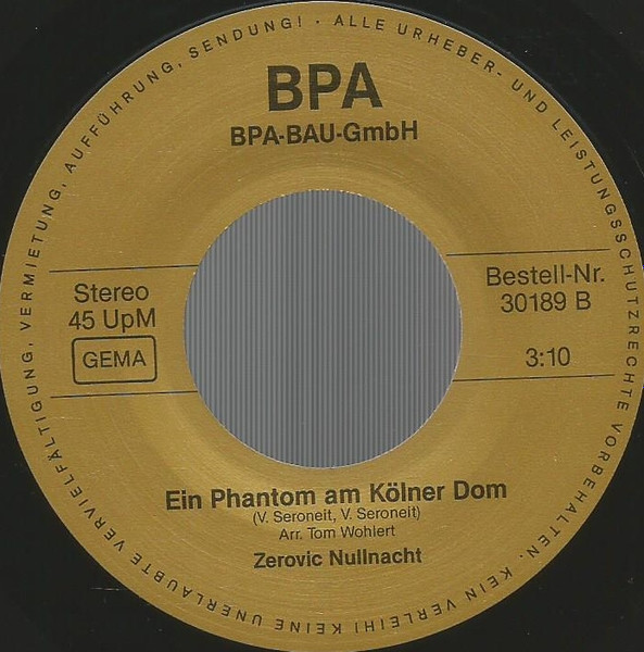 Cover zu Zerovic Nullnacht - Ein Schwein Im Rhein | Vinyl | Pop | Germany Schallplatten Ankauf
